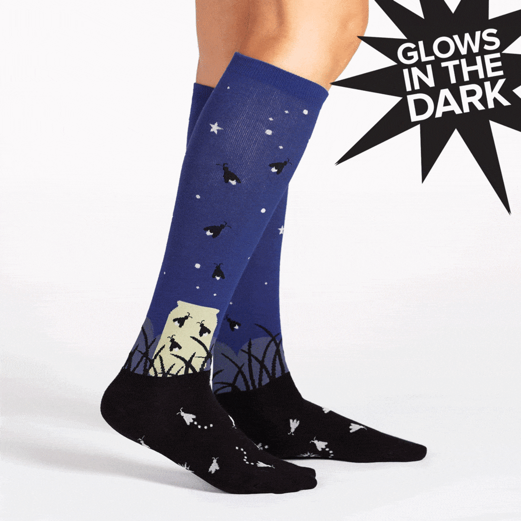Nightlight Women's Knee High Socks Blue