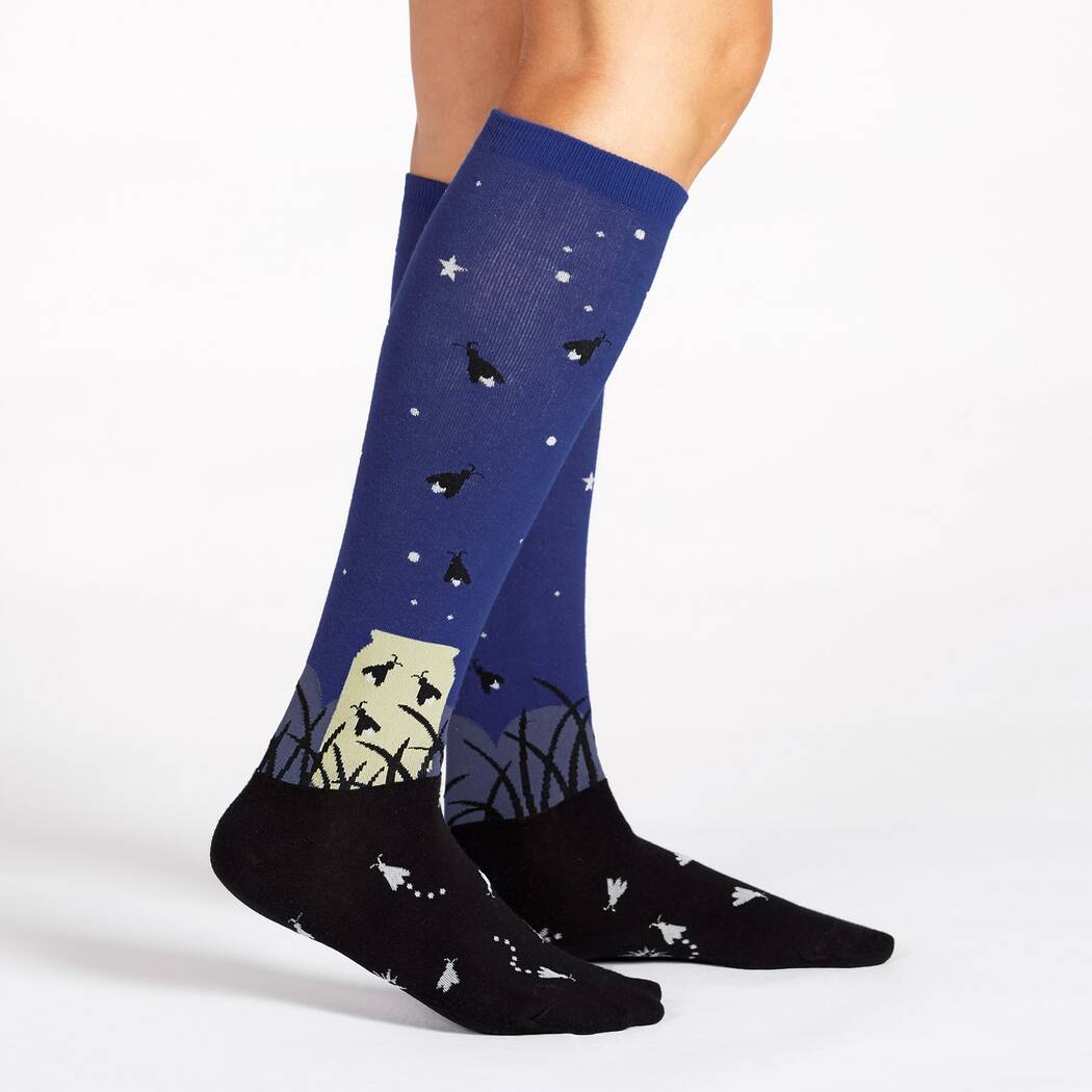Nightlight Women's Knee High Socks Blue