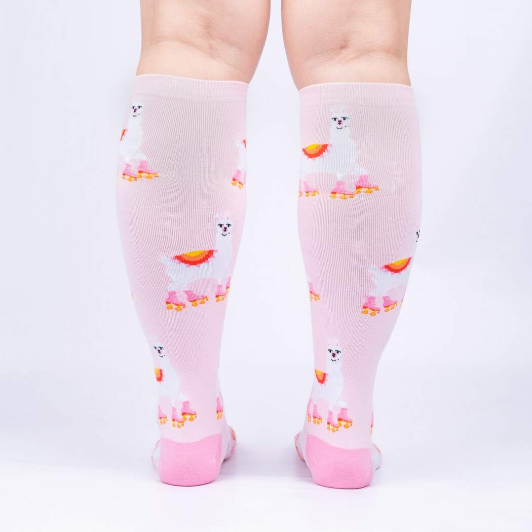 They See Me Rollin&#39; Women&#39;s Knee High Socks Pink