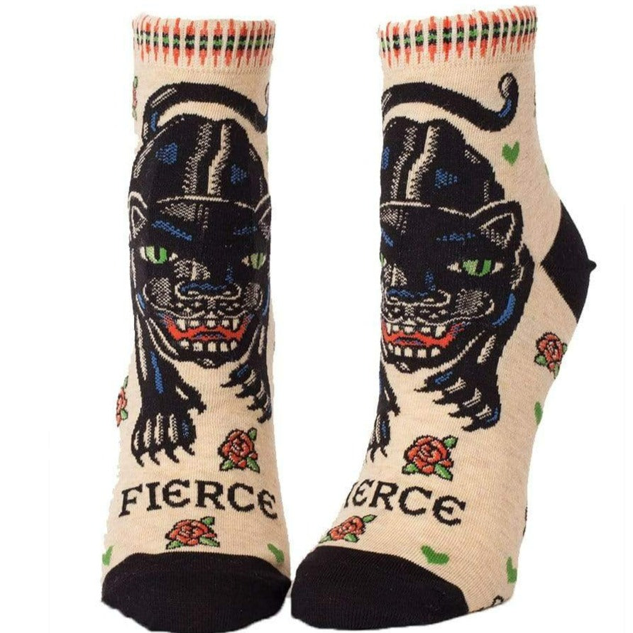 Fierce Socks - Women's Ankle Sock 5-10 / beige
