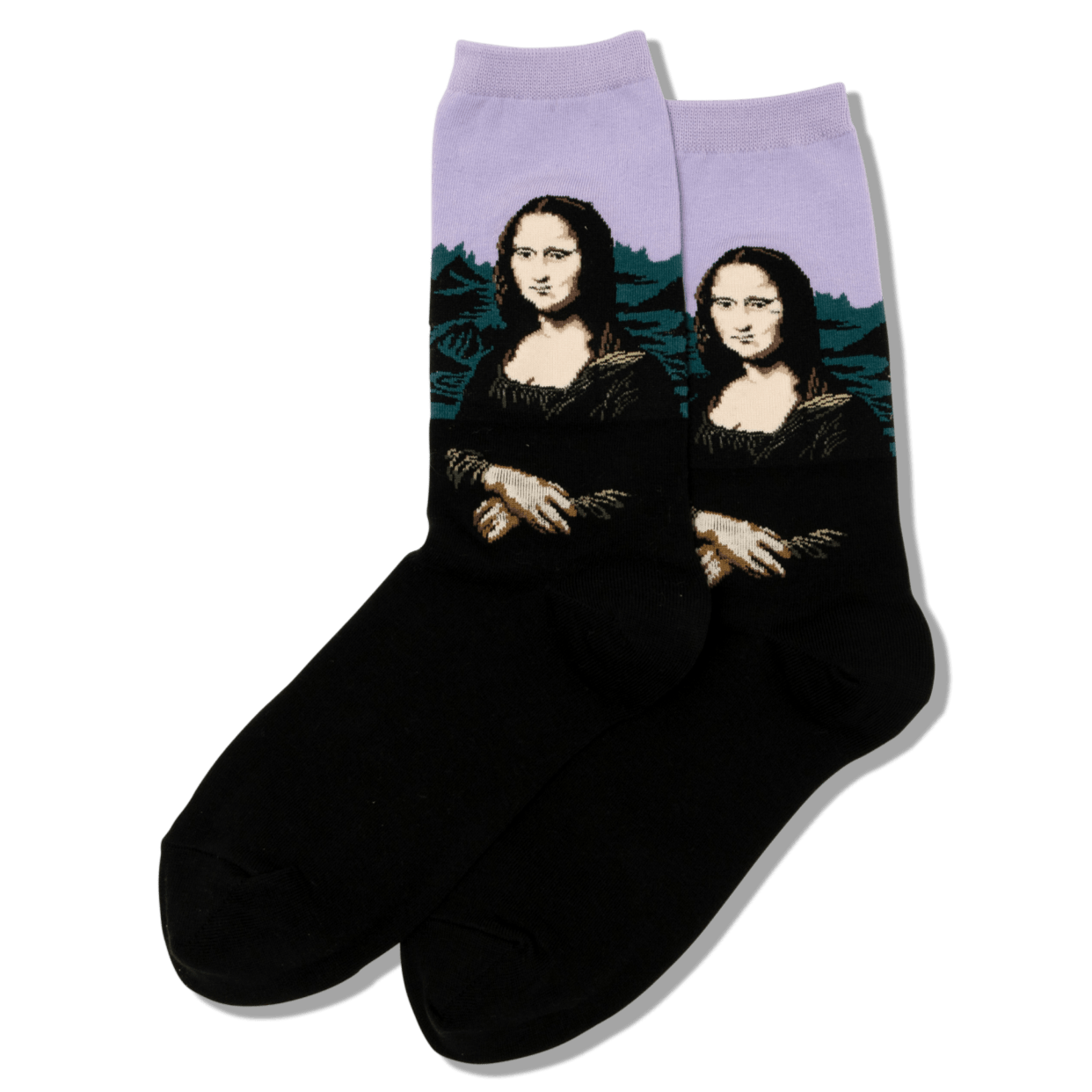 Mona Lisa Socks Women's Crew Sock Lavender