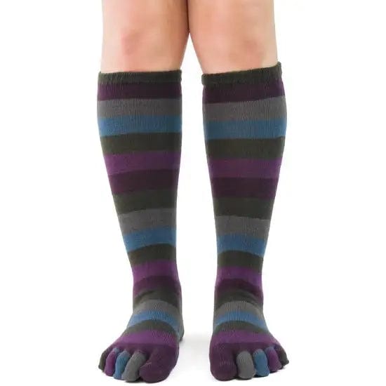 Peacock Stripe Women's Toe Socks Multi