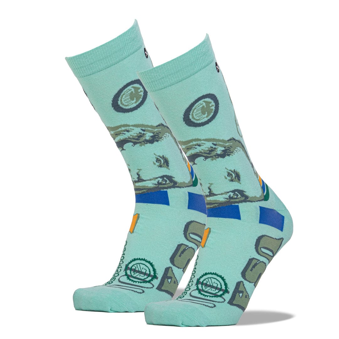 Federal Reserve Men's Crew Sock Green