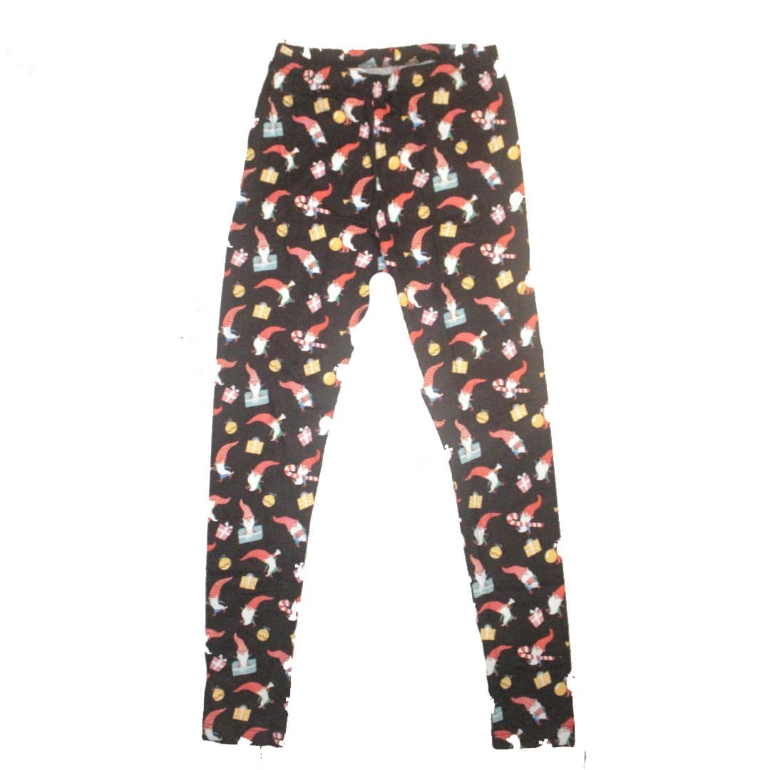 Festive Elves Leggings Small / Black
