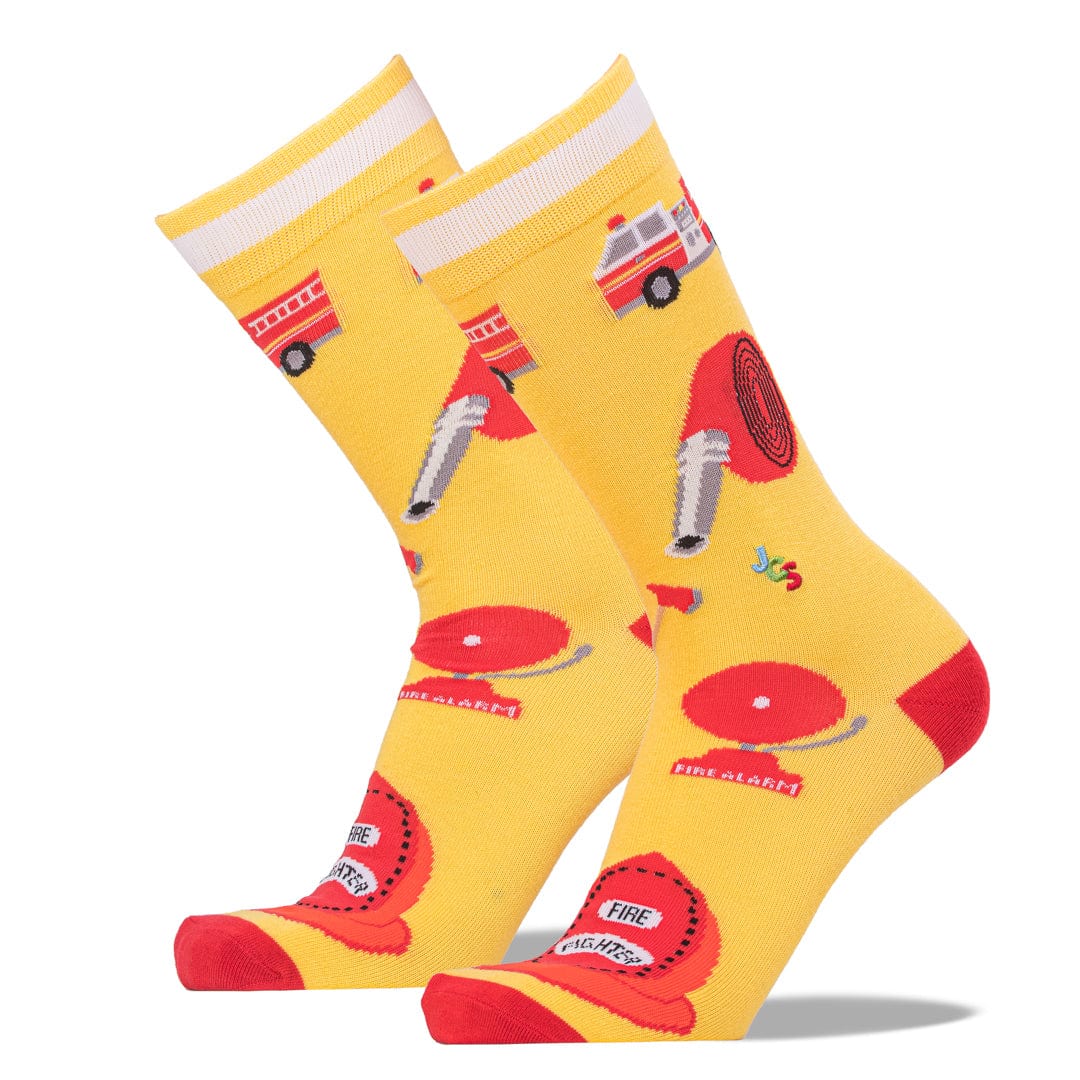 Firefighter Tribute Socks Yellow / Men's