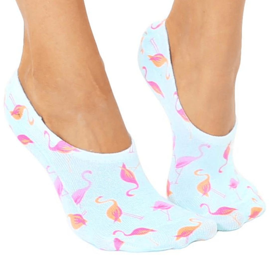 Flamingo Liner Socks Blue