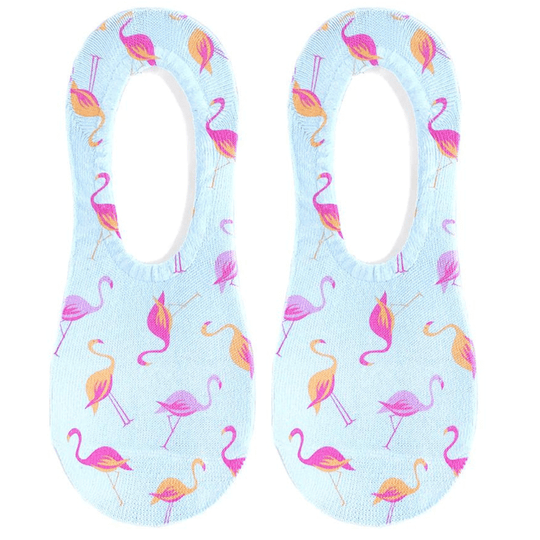 Flamingo Liner Socks Blue