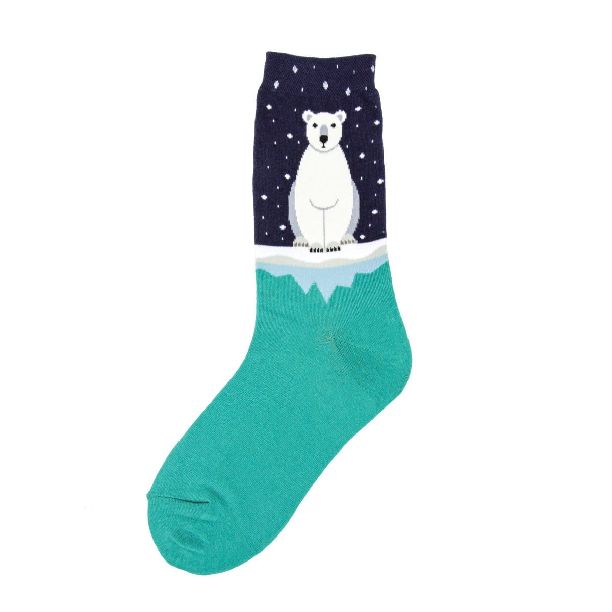 Polar Bear Socks Women's Crew Sock blue