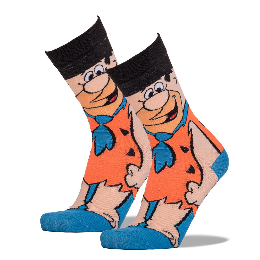 Fred Flintstone 360 Crew Socks Orange