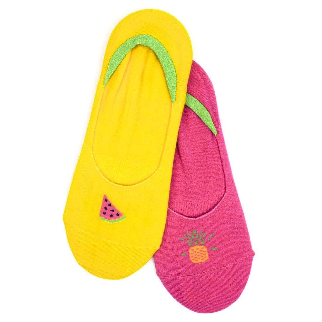 Fruit Women's 2 Pair Liners Yellow
