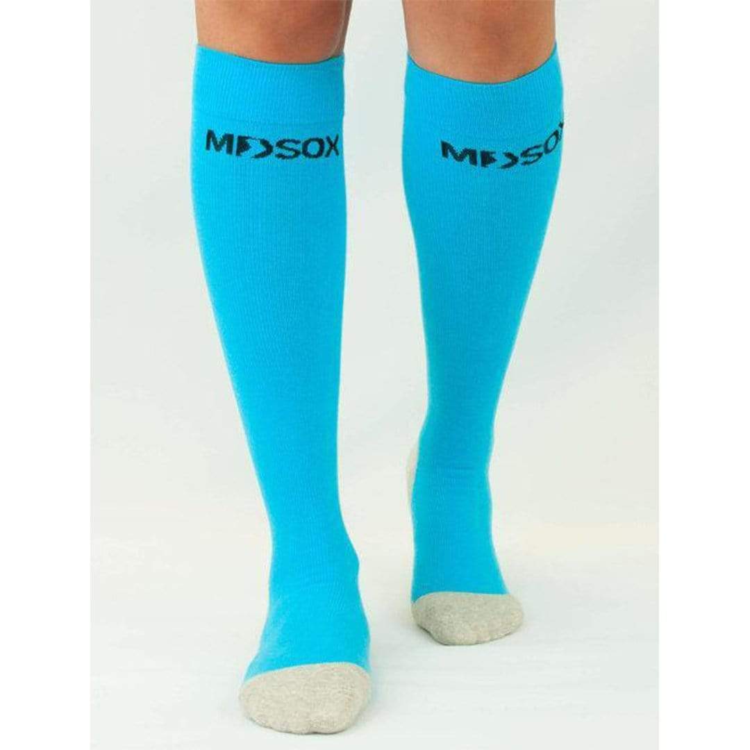 Graduated Compression Socks - Blue Unisex Knee High Sock