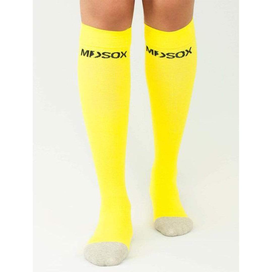 Graduated Compression Socks Yellow Unisex Knee High Sock