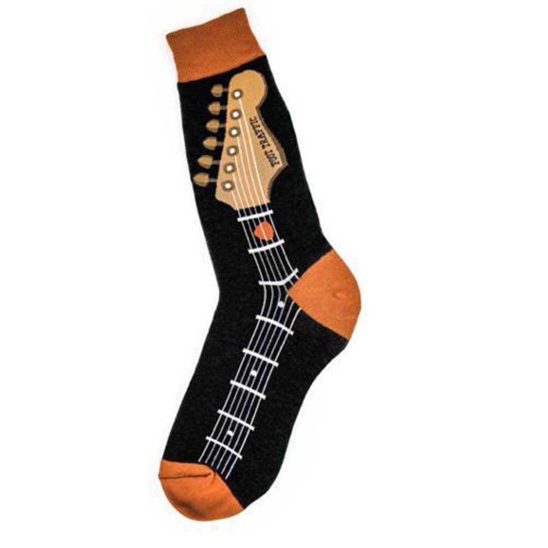 Guitar Neck Socks Men’s Crew Sock black