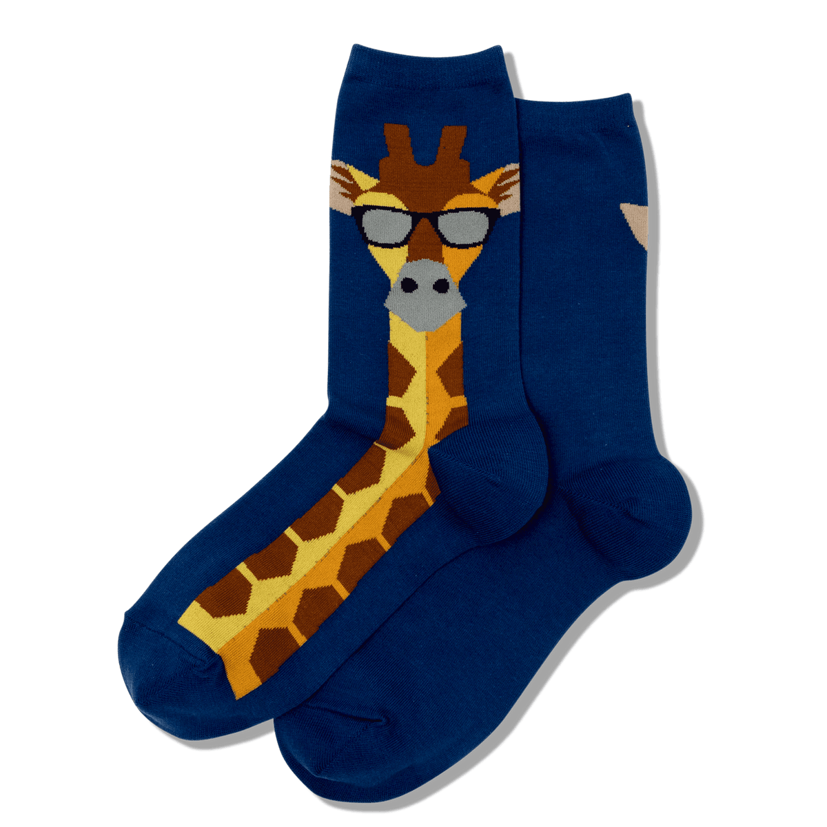 Giraffe Women&#39;s Crew Socks Blue