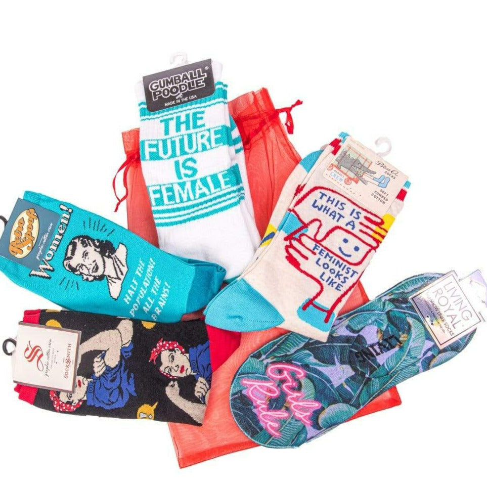 Girl Power Gift Bag For Her Blue / Teal / Multi