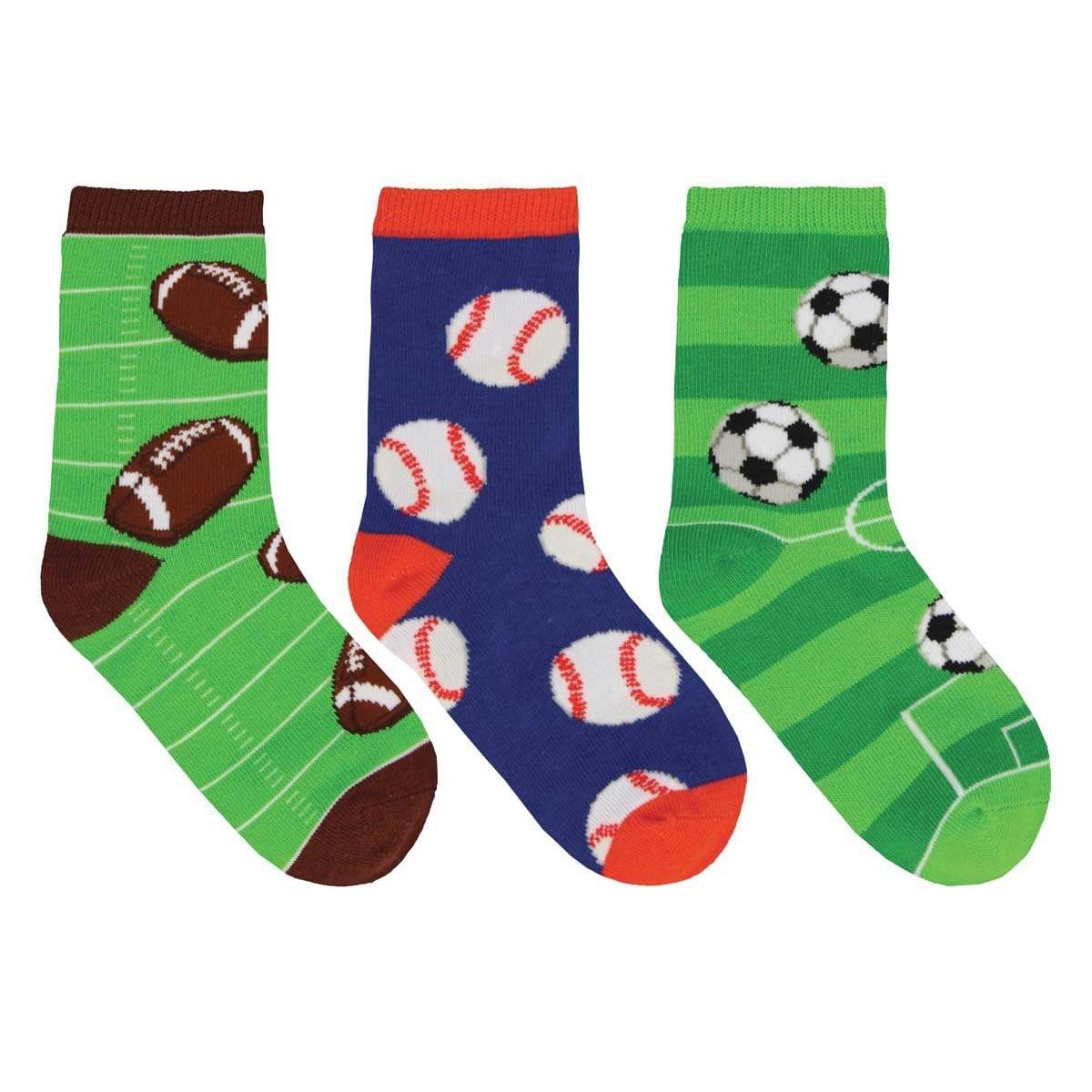 Good Sport Crew Sock 3 Pack 7-10 / Green