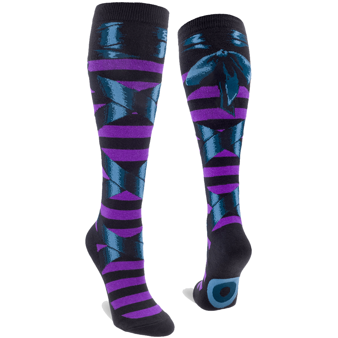 Goth Witch Ballet Slippers Women's Knee High Socks