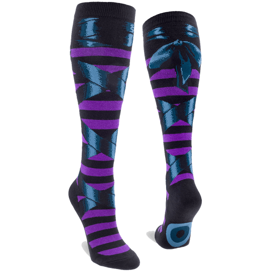 Goth Witch Ballet Slippers Women's Knee High Socks