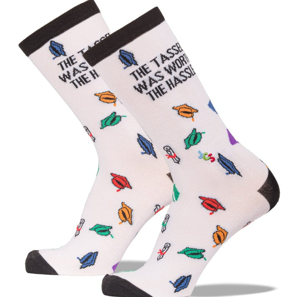Graduation Socks "The Tassel was worth the Hassle"