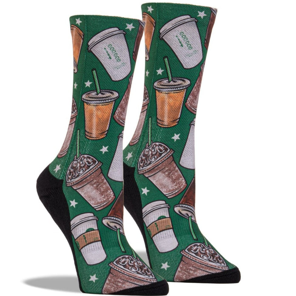 Grande Coffee Crew Socks Women&#39;s / Green