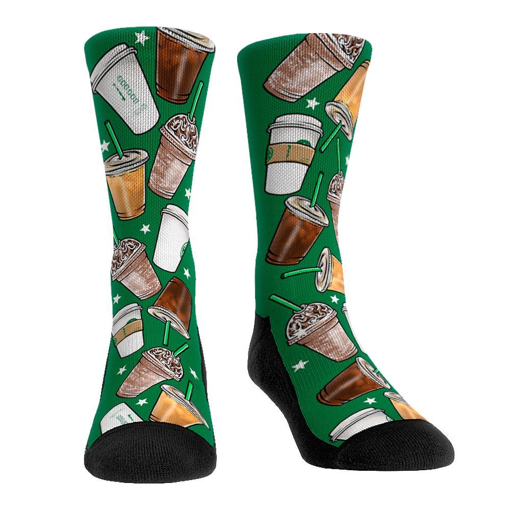 Grande Coffee Crew Socks Men's / Green