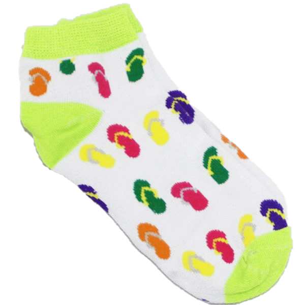 Sandals - Women&#39;s Ankle Sock lime green