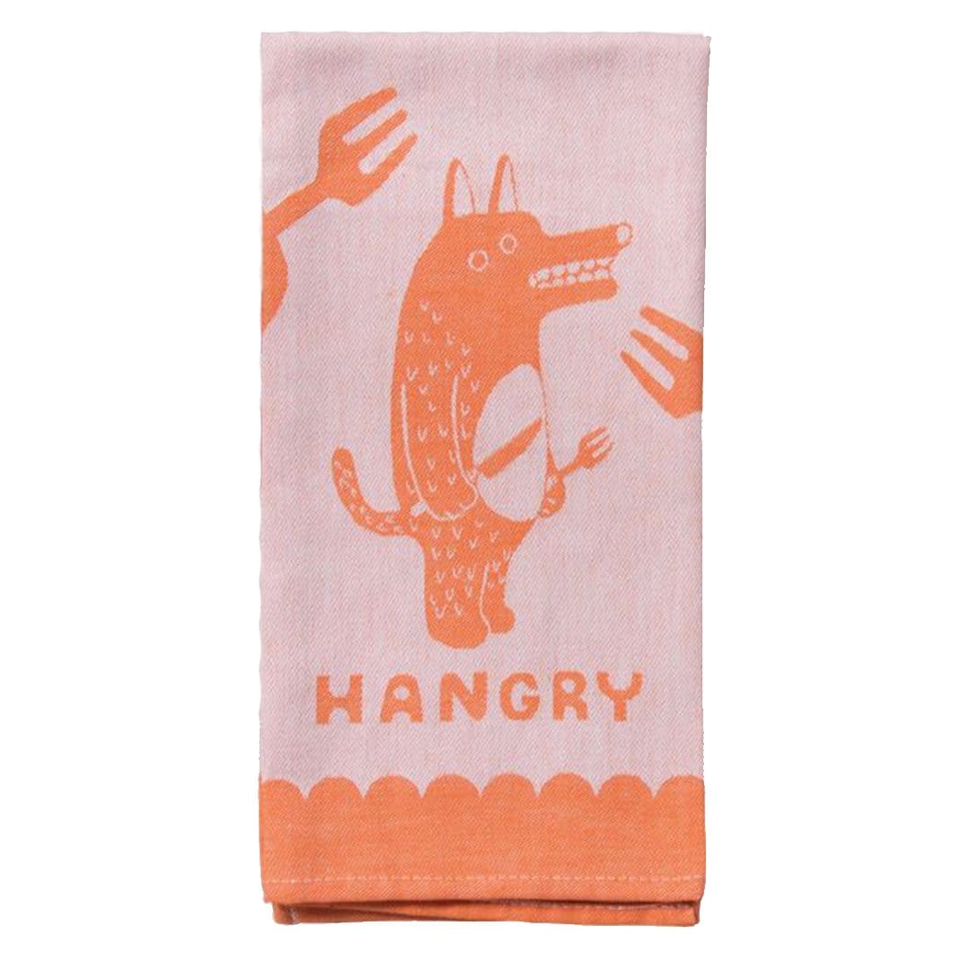 Hangry Dish Towel Orange