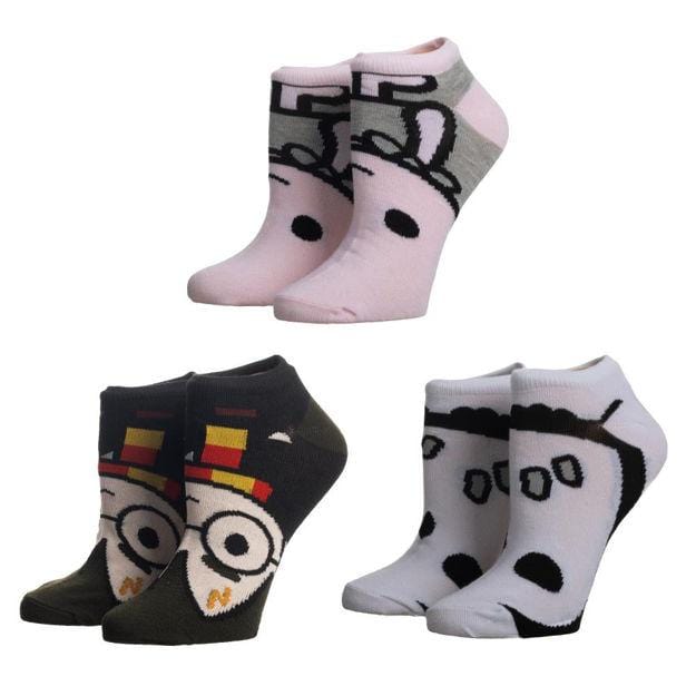 Harry Potter 3 Pair Ankle Socks Multi