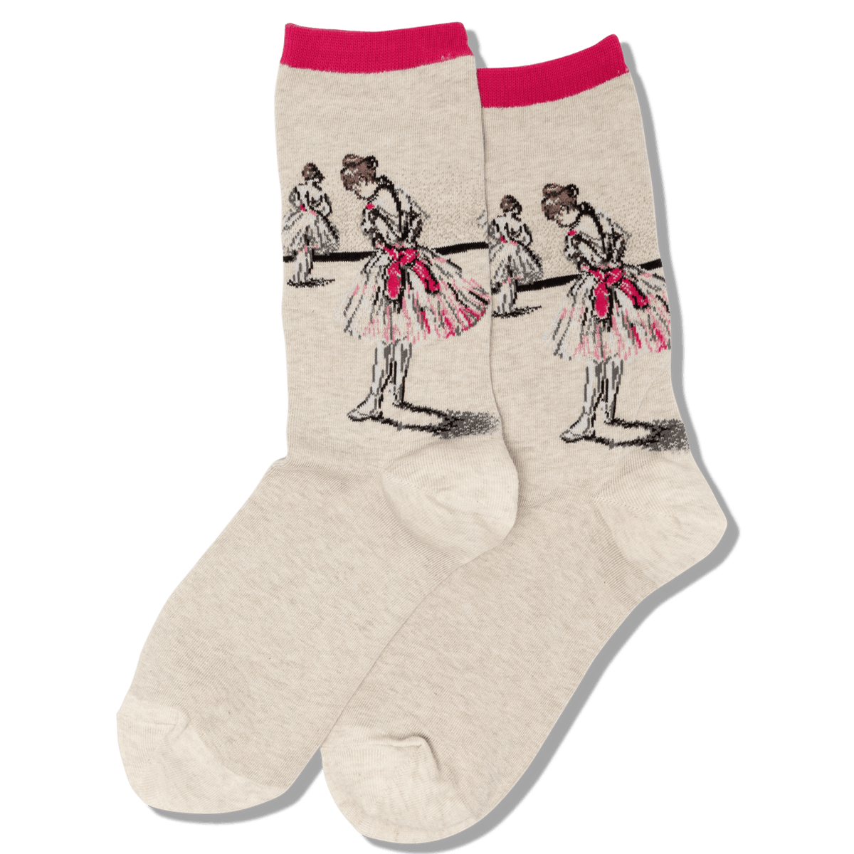 Degas Study Dancer Socks Women&#39;s Crew Sock Pink