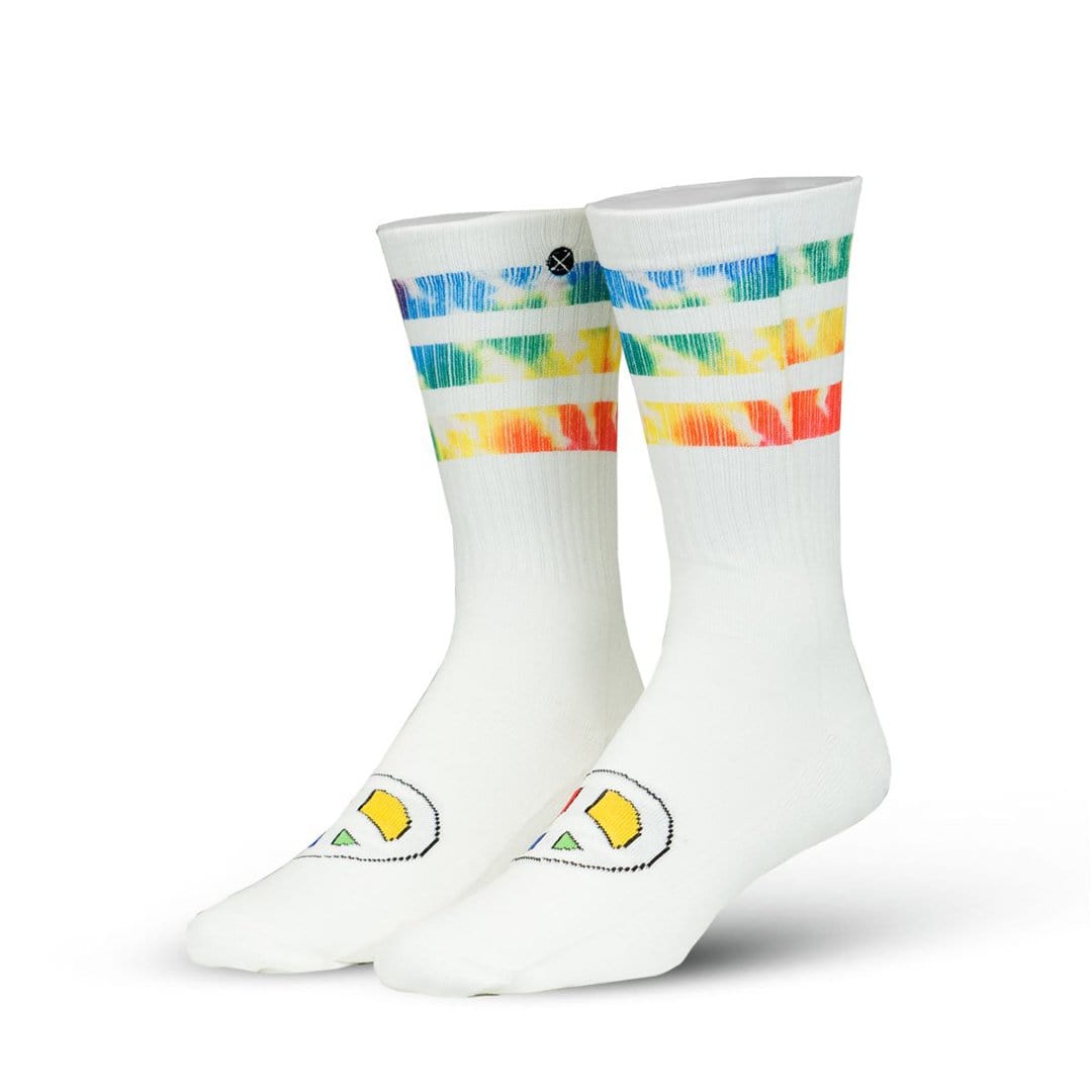 Hippy Socks Unisex Crew Sock White