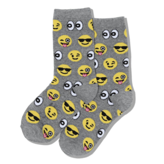 Emoji Children's Crew Sock Johns Crazy Socks