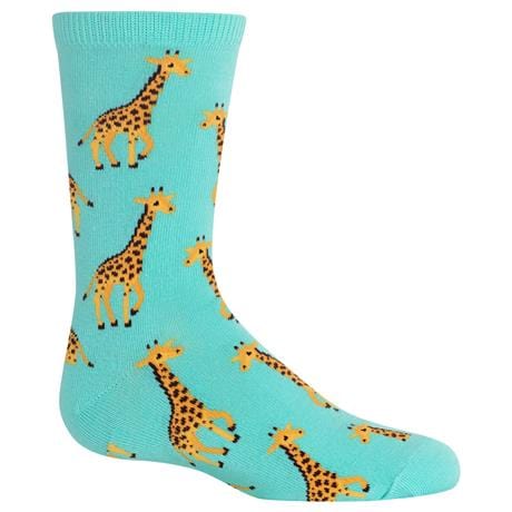 Kid's Giraffe Crew Socks Mint