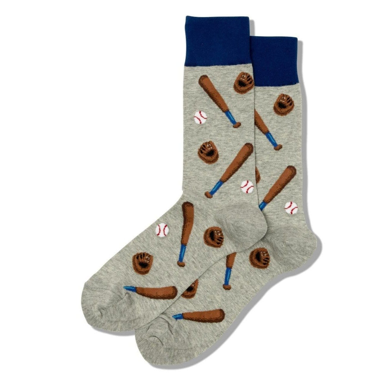 Baseball Socks  Men’s Crew Sock Grey