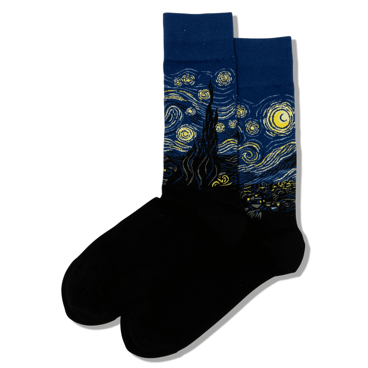 Starry Night Socks Men’s Crew Sock Blue