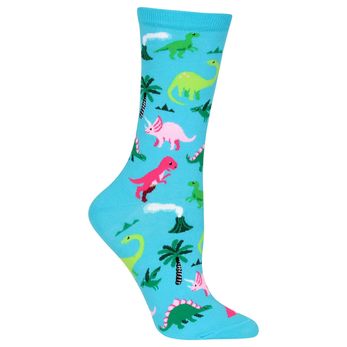 Dinosaurs Women&#39;s Crew Socks Blue