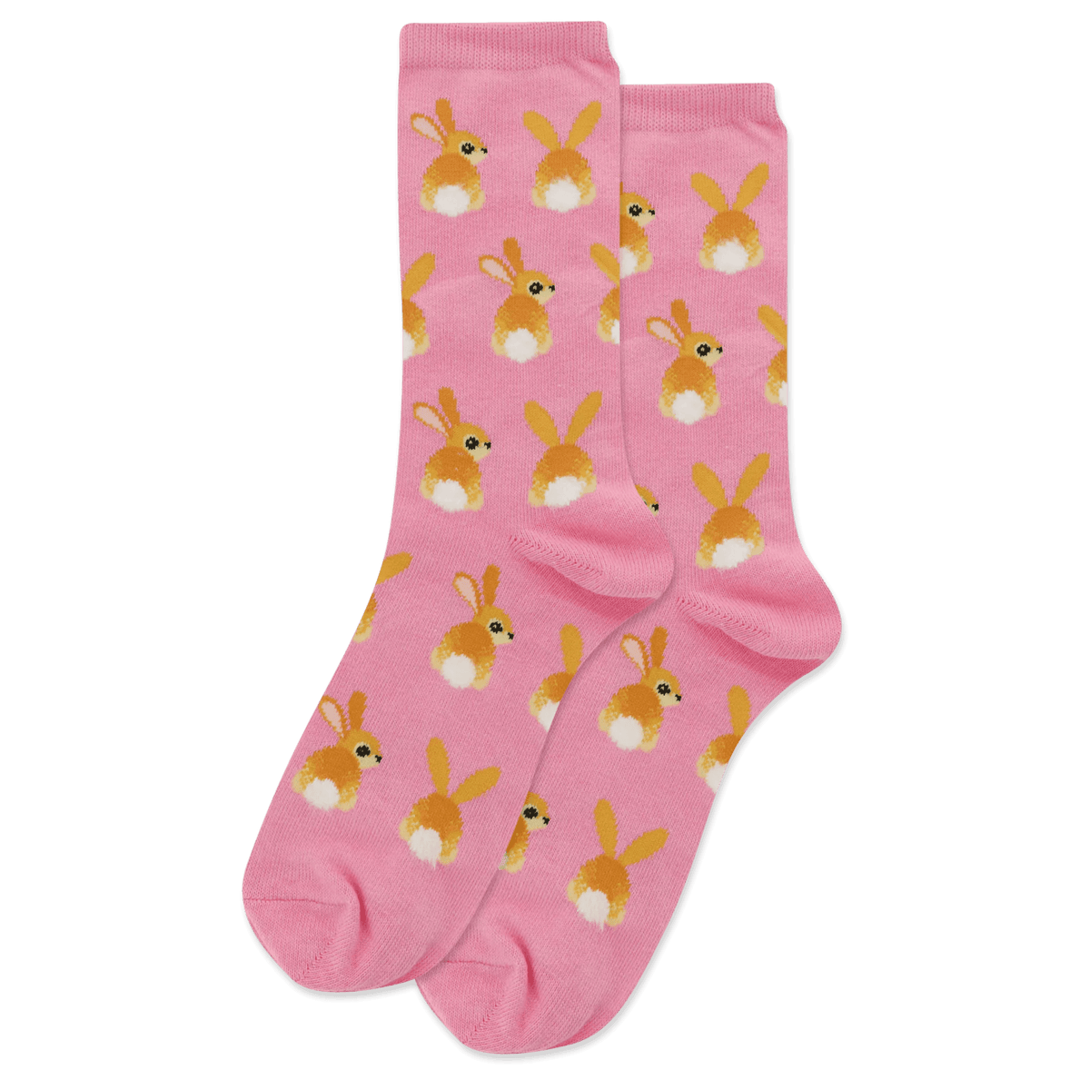 Bunny Tails Socks Women&#39;s Crew Sock pink