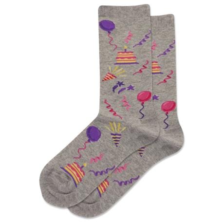 Celebration Kid's Crew Socks Grey
