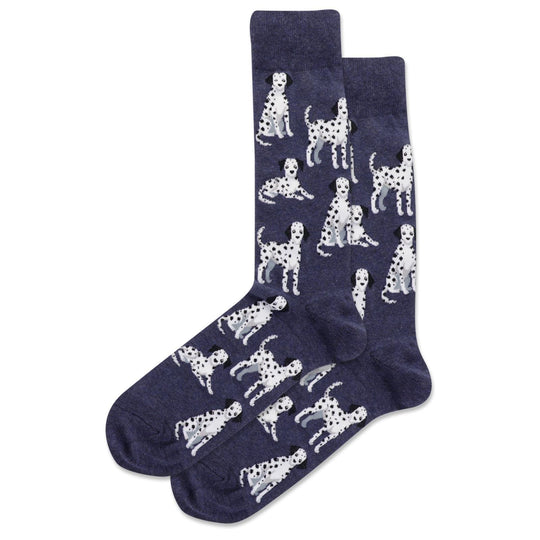 Dalmatian Men's Crew Socks Denim