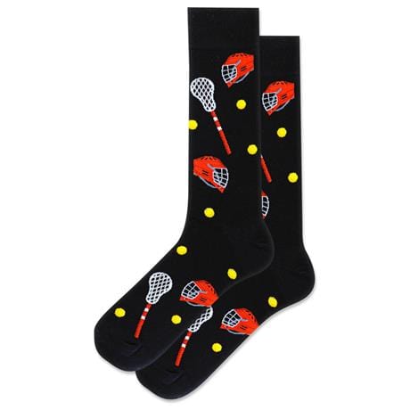Men's Lacrosse Crew Socks Black