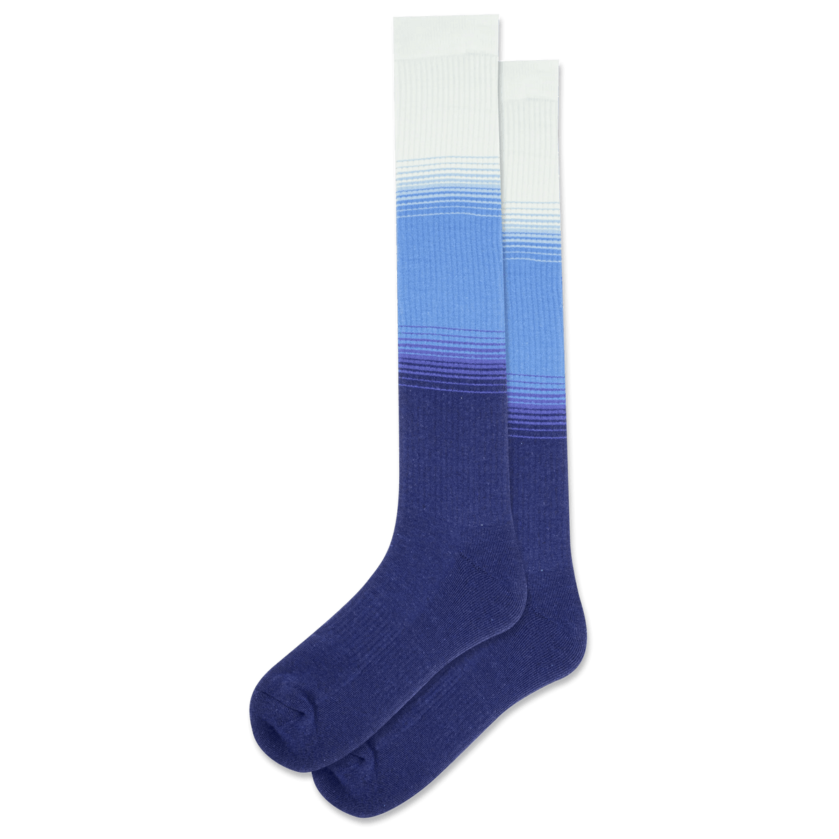 Blue Dip Dye Compression Socks Blue