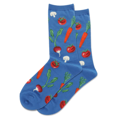 Vegetables Women's Crew Socks Teal