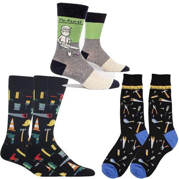 Father's Day Handy Man Gift Bag Of Socks Multi
