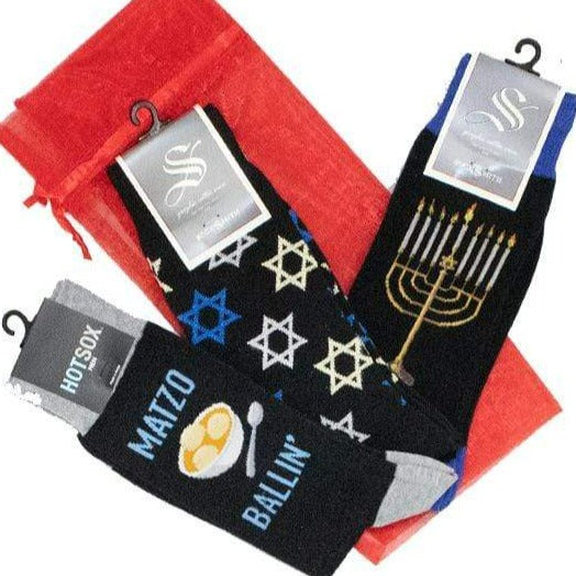 Hanukkah Bag of Socks for Men Multi