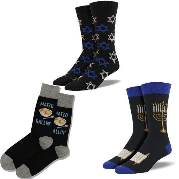 Hanukkah Bag of Socks for Men Multi