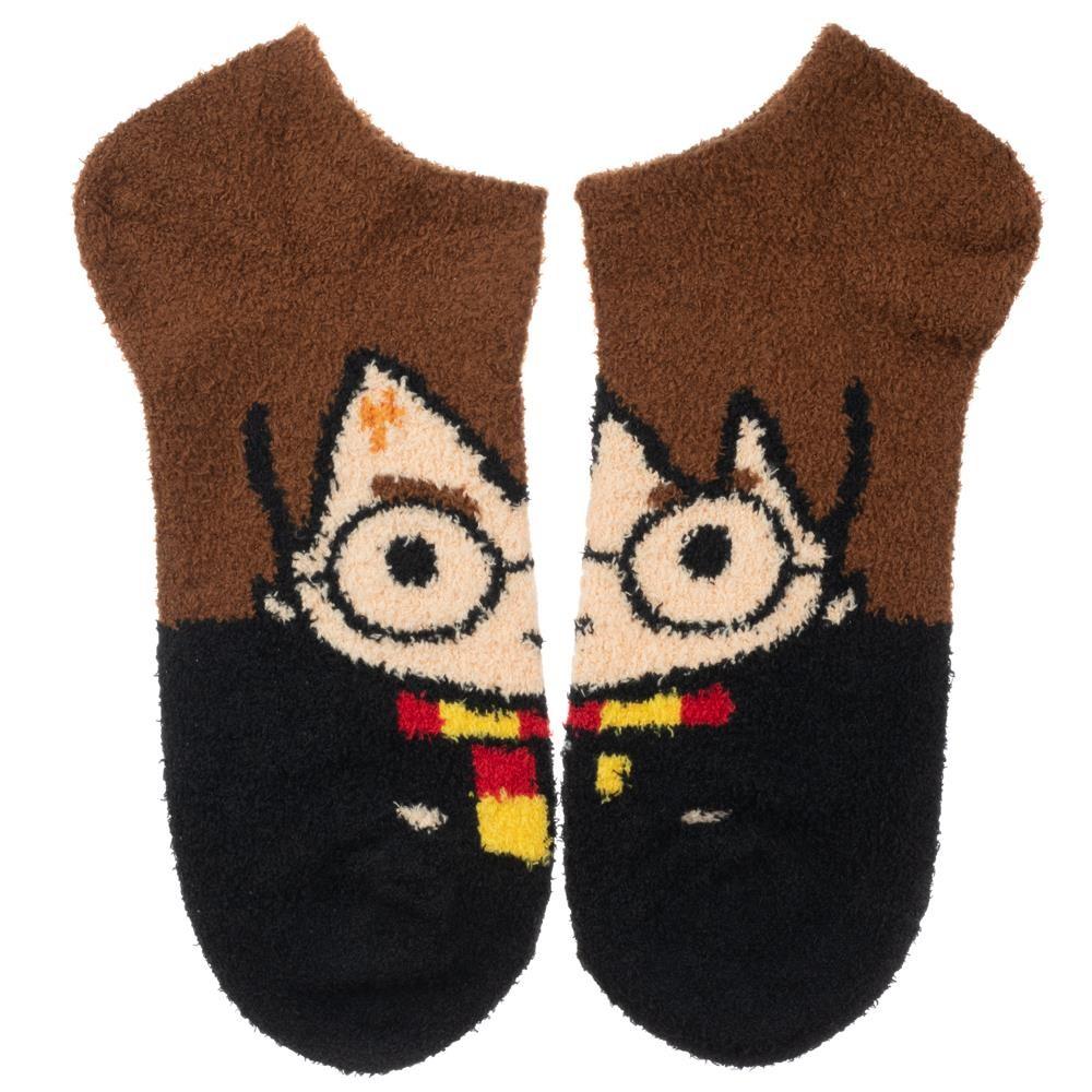 Harry Potter Fuzzy Chenille Ankle Sock Brown