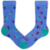 Healthcare Superhero Sock Crew Socks Blue / Men's