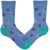 Healthcare Superhero Sock Crew Socks Blue / Men's