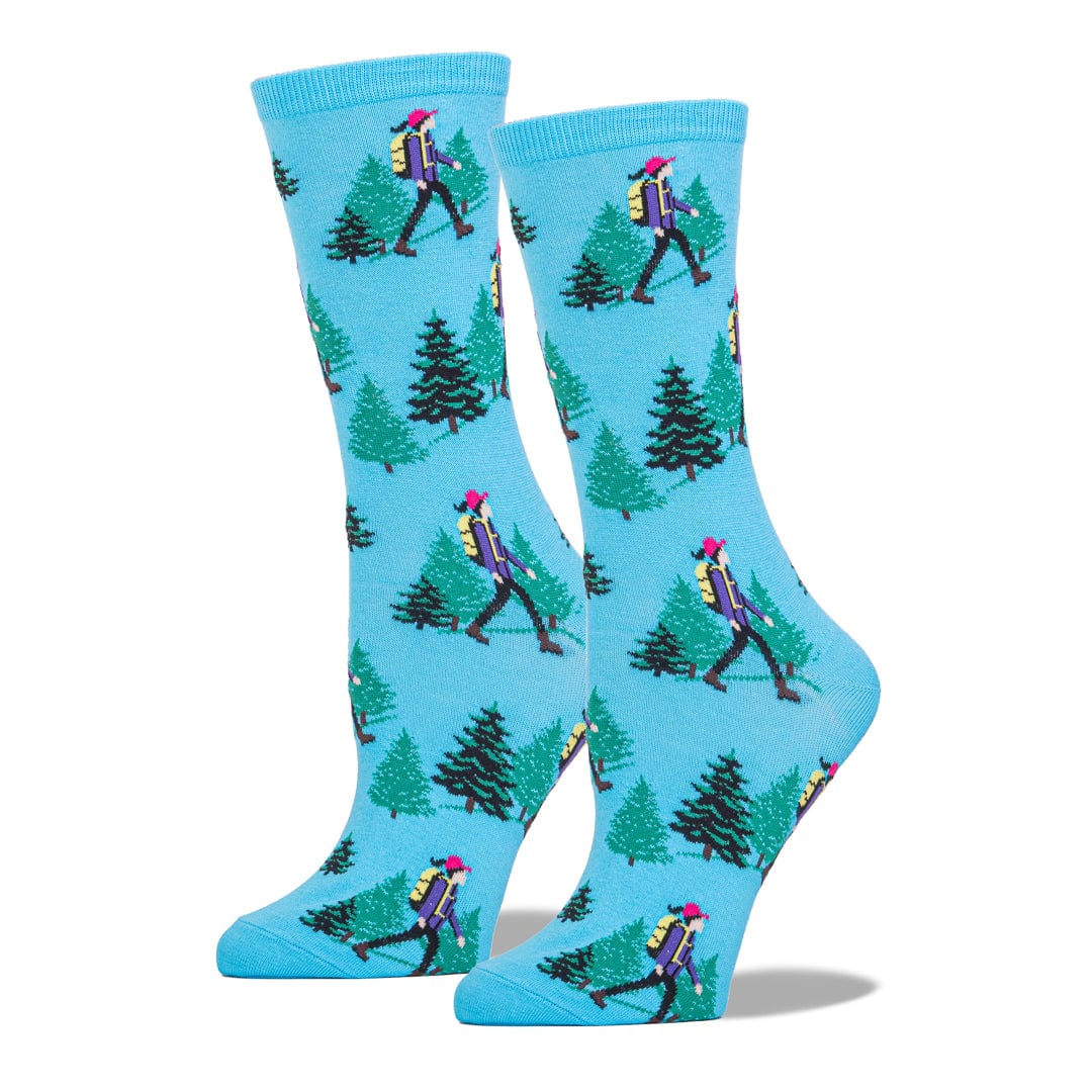 Hiker Socks Women's Crew Sock Blue