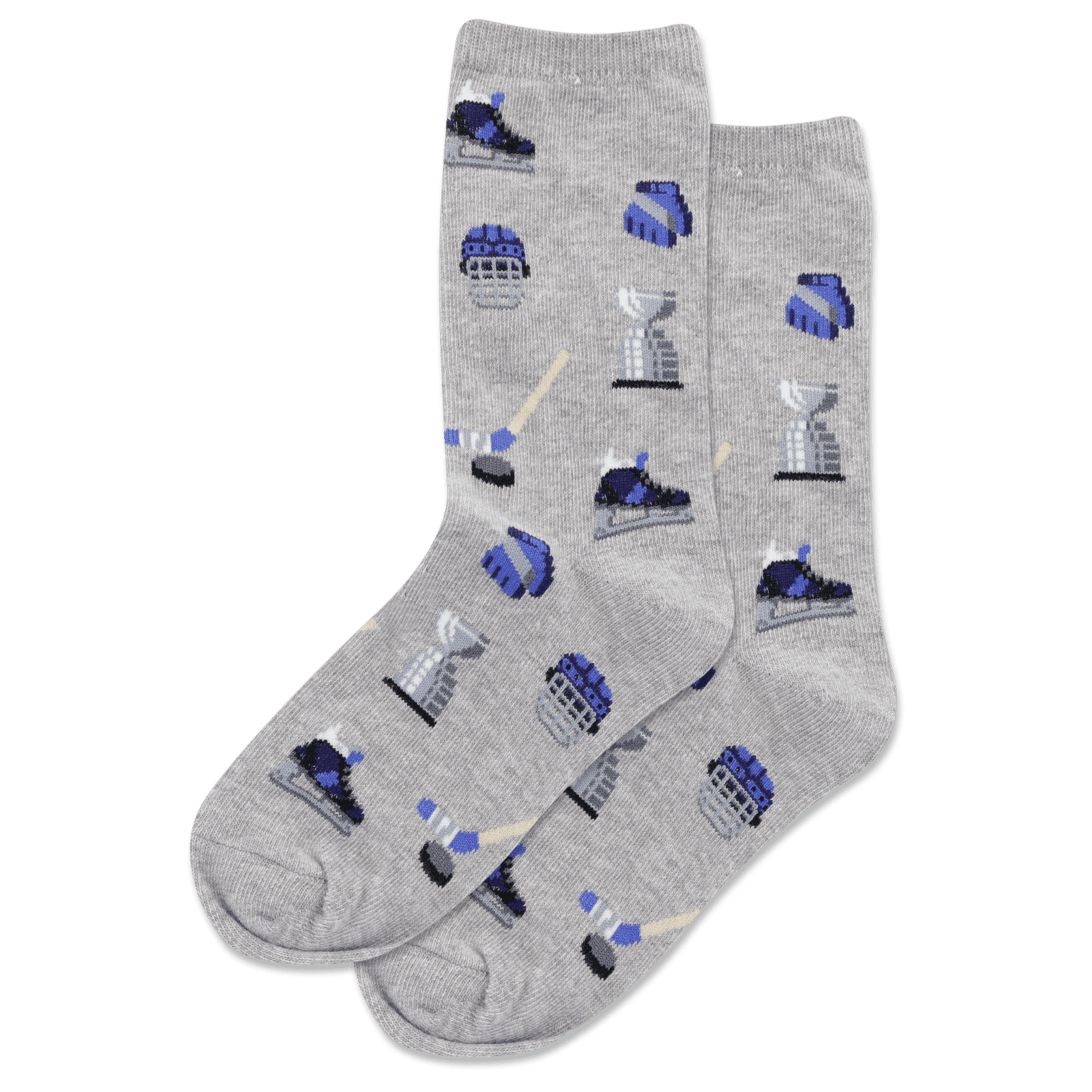 Hockey Kid's Crew Socks Grey