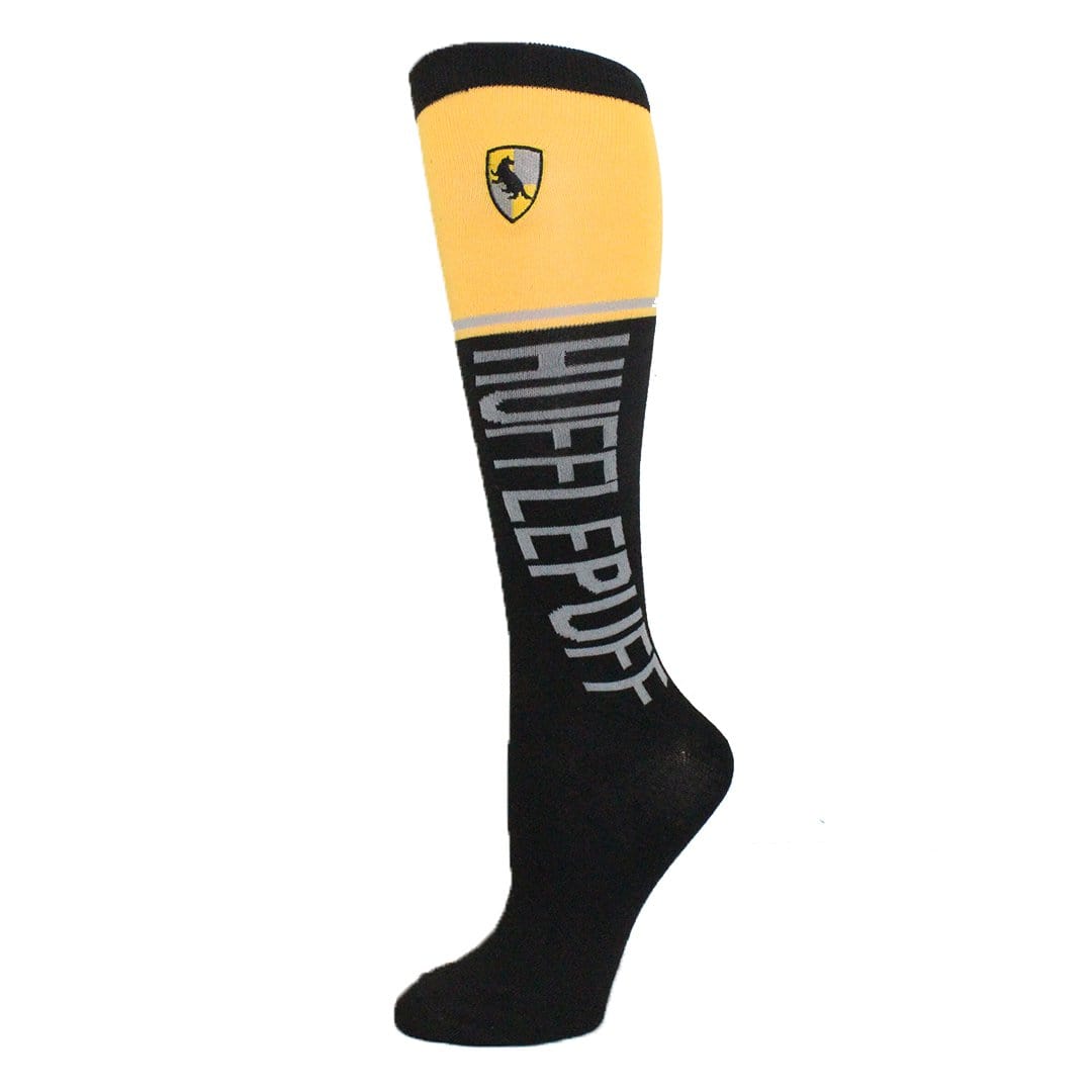 Harry Potter Hufflepuff Socks Woman's Knee High Sock black